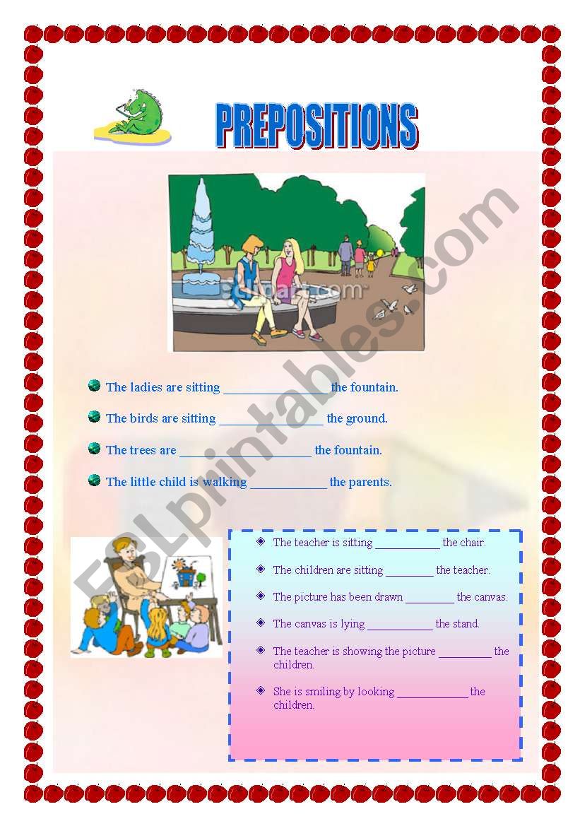 Prepositions(16-08-2008) worksheet