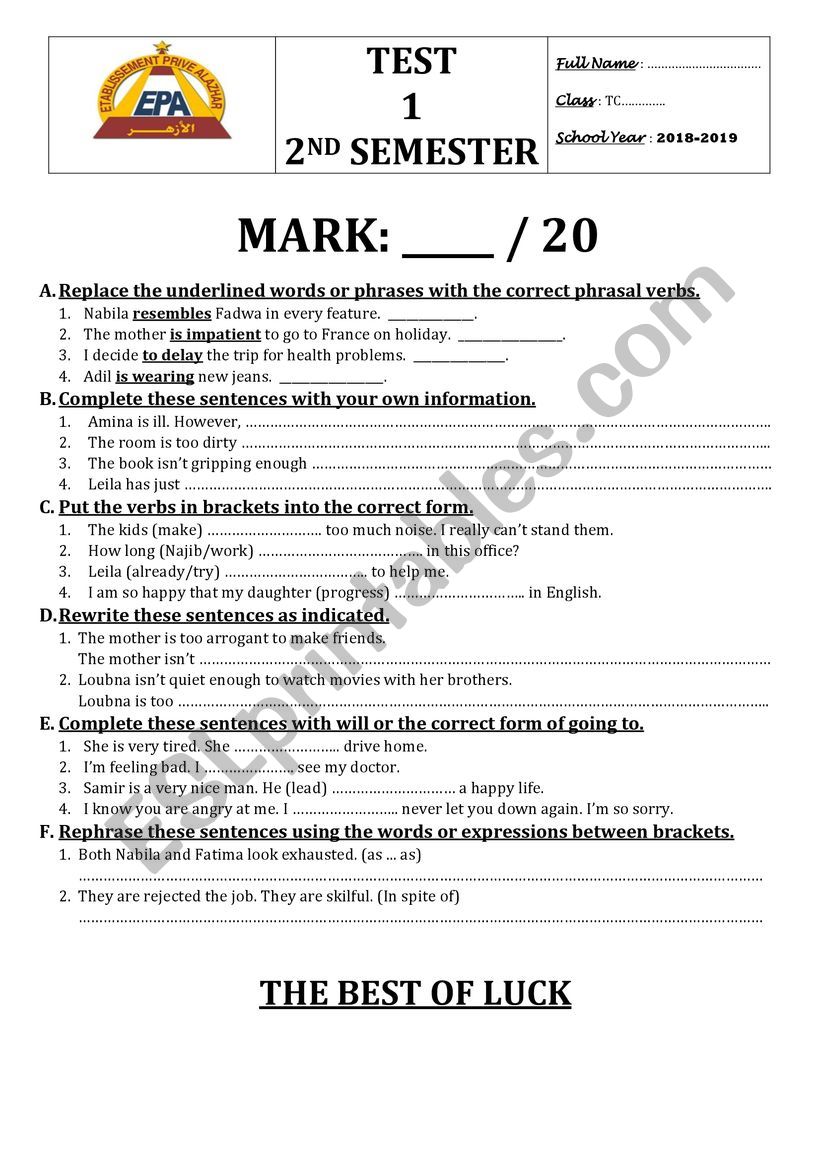 mixed language worksheet worksheet