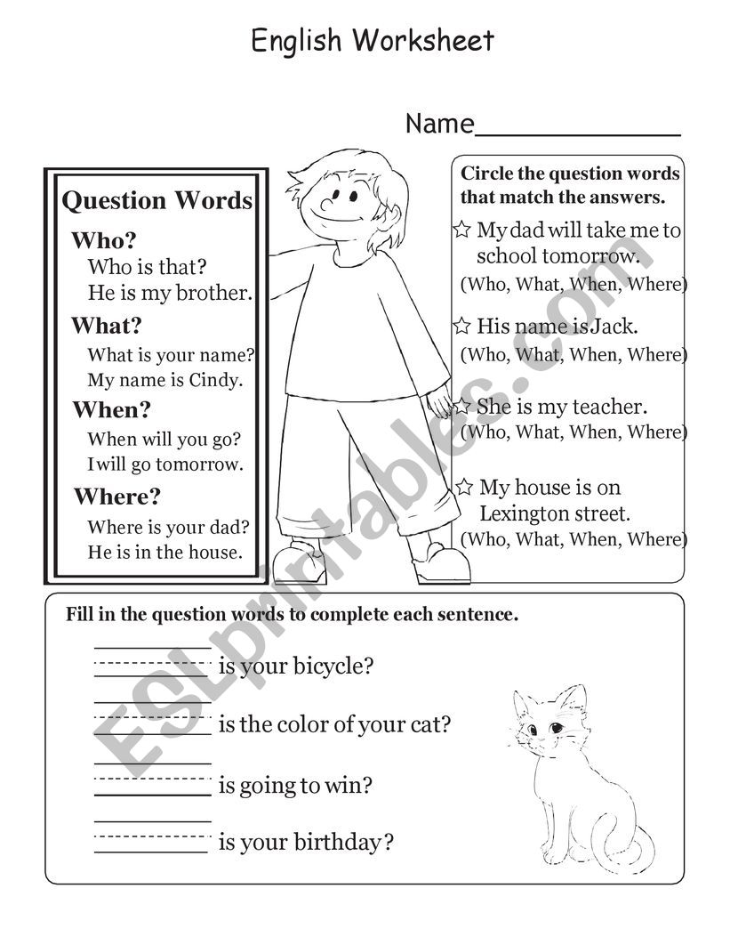 WH QUESTIONS worksheet