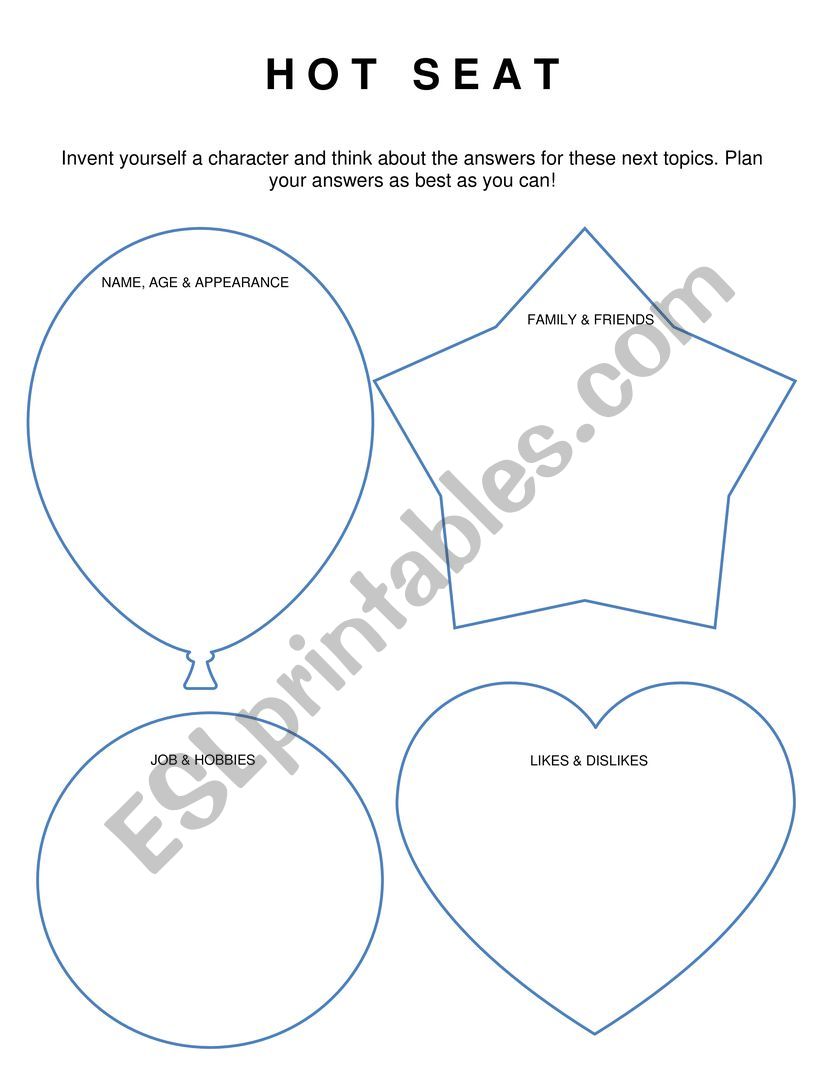 Hot Seat worksheet