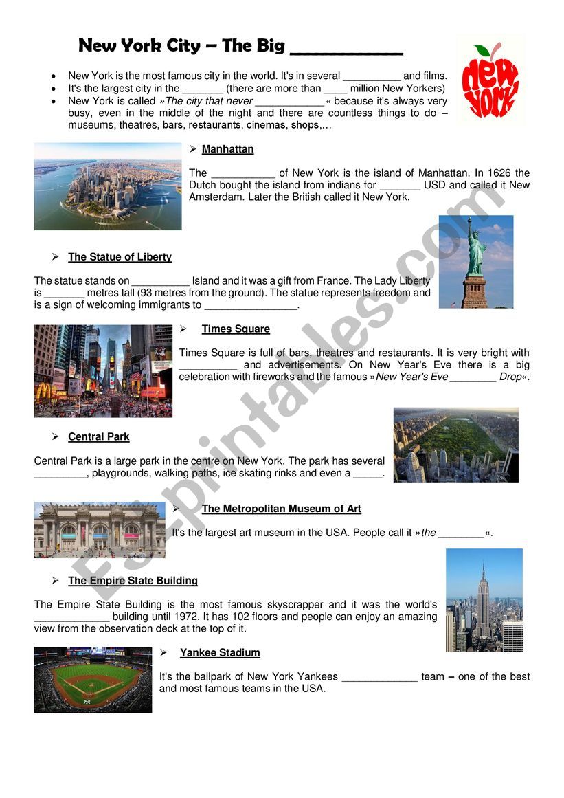 new york city topics for essays