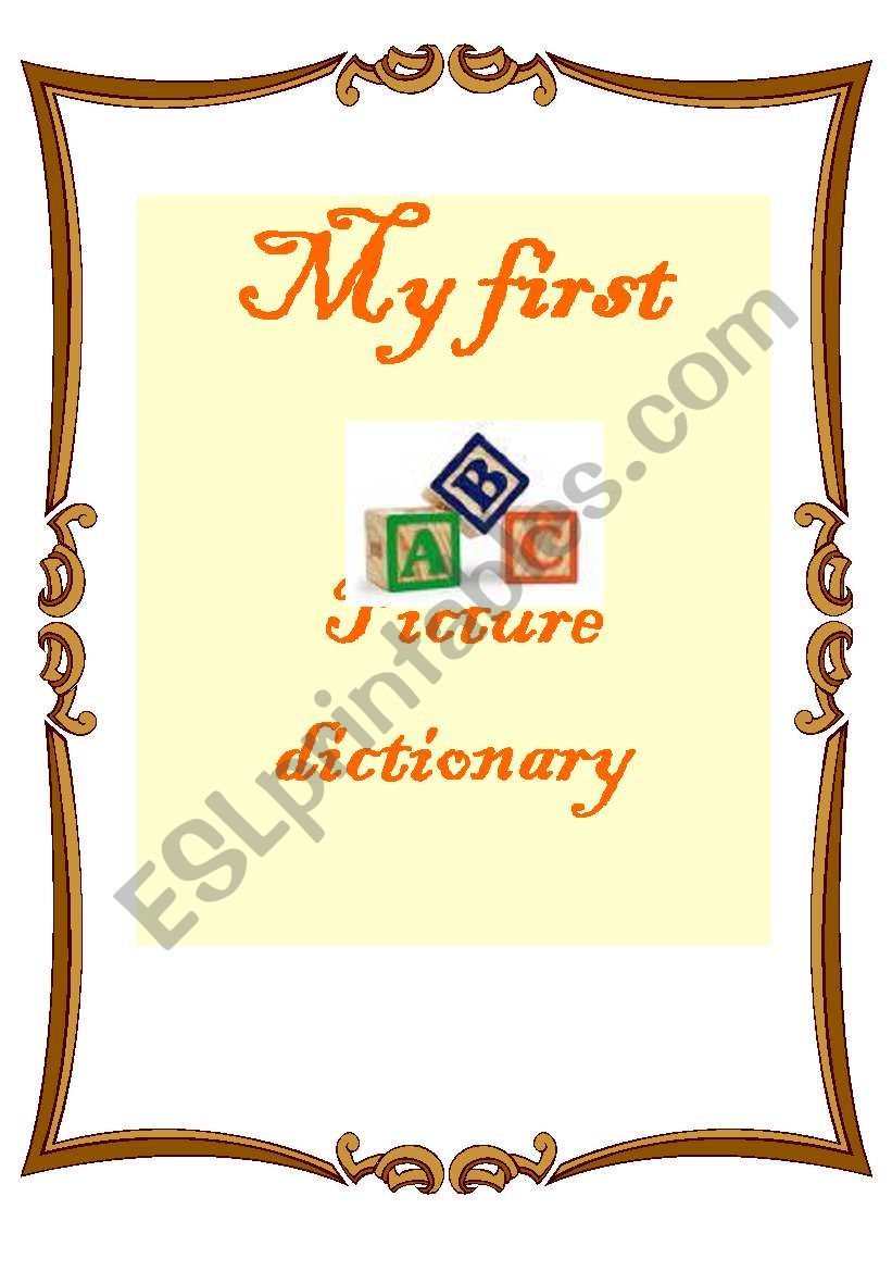 My first picture dictionary!!!!