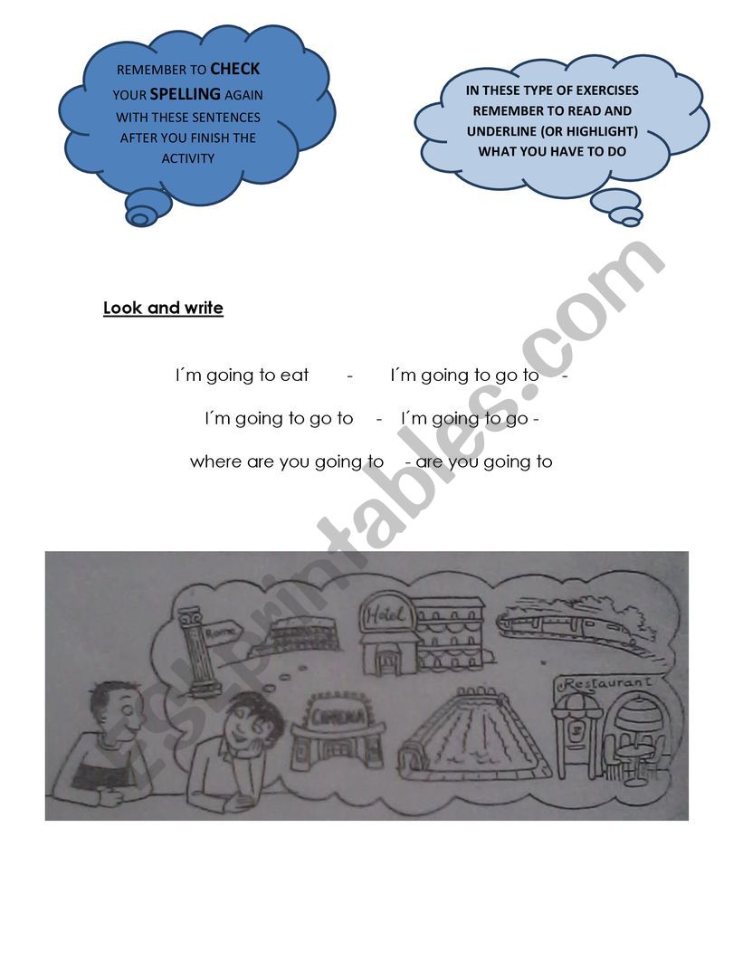 going to worksheet