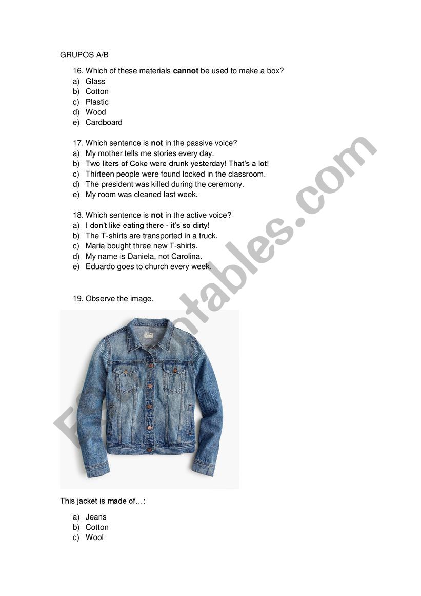 Text comprehension worksheet