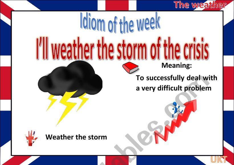 Weather idioms part 2 worksheet