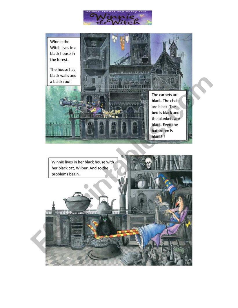 Winnie the Witch Book 1/2 worksheet