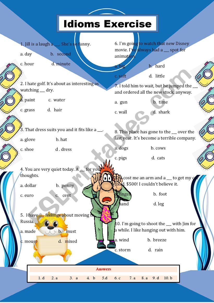 Idiom worksheet