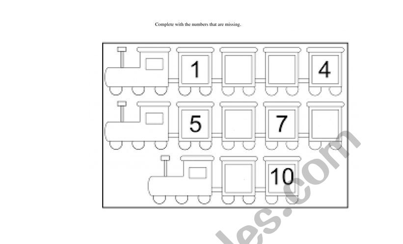 number 1 to 10 worksheet