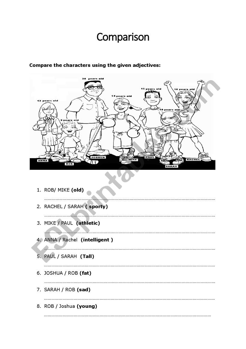 COMPARE worksheet