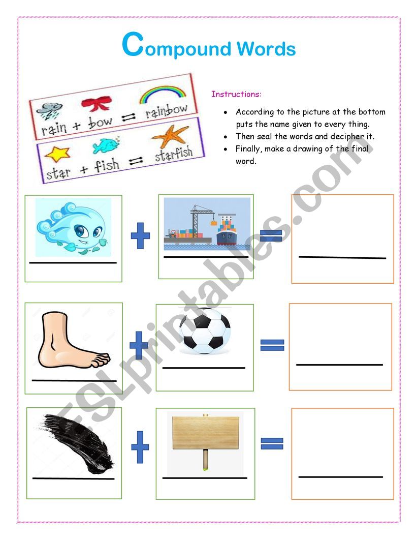 Copound Words worksheet