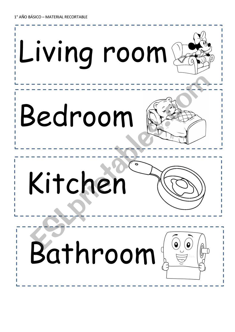 Part of the house sign worksheet