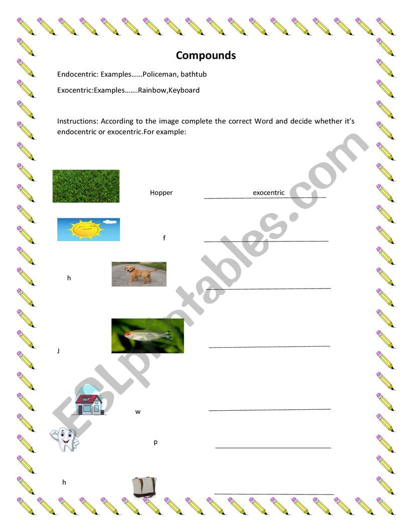 compounds worksheet