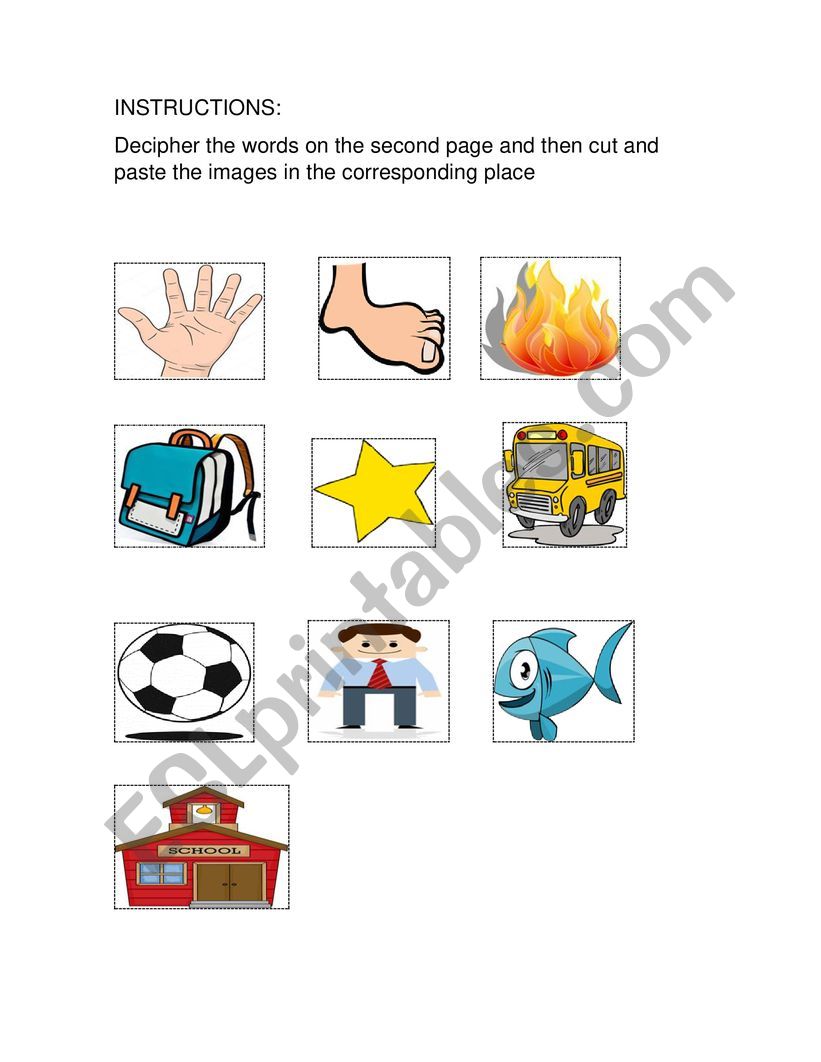 Compound words worksheet