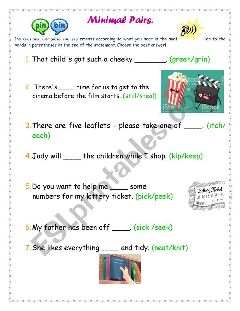 minimal-pairs-esl-worksheet-by-miriam-hdez