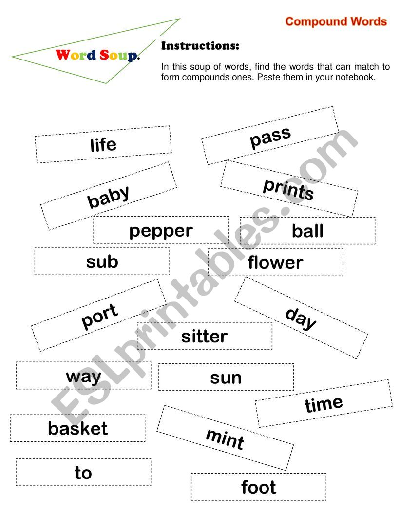 Compound Words Activity worksheet