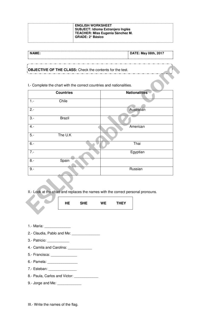 English worksheet worksheet