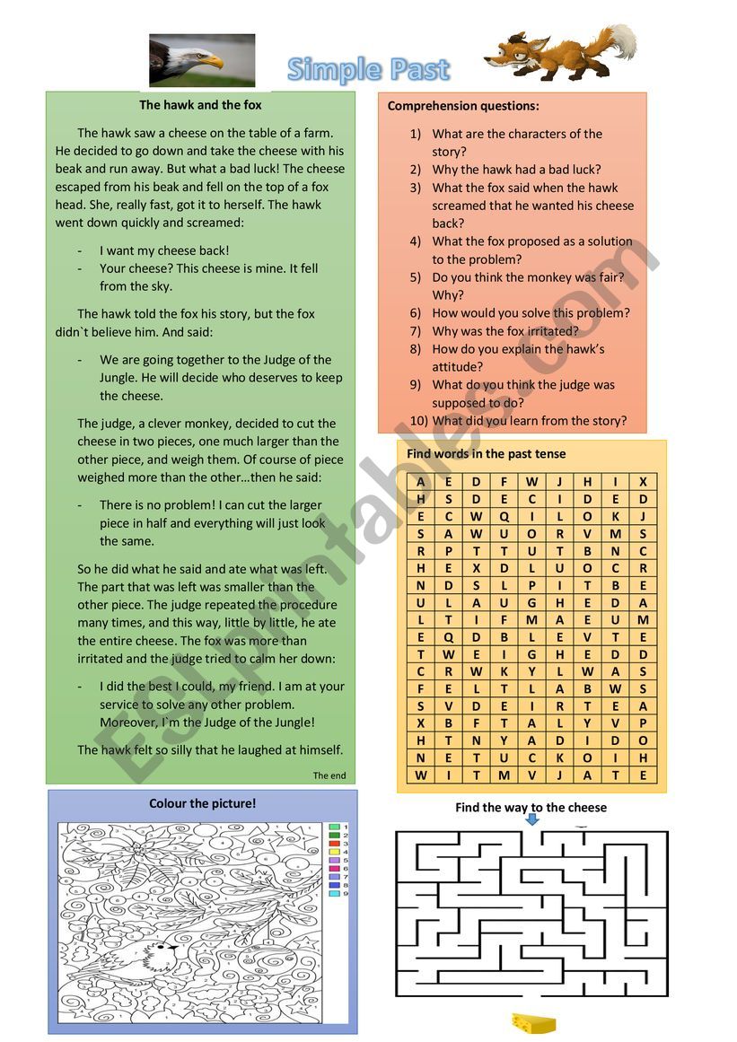 The hawk and the fox - Past Simple 