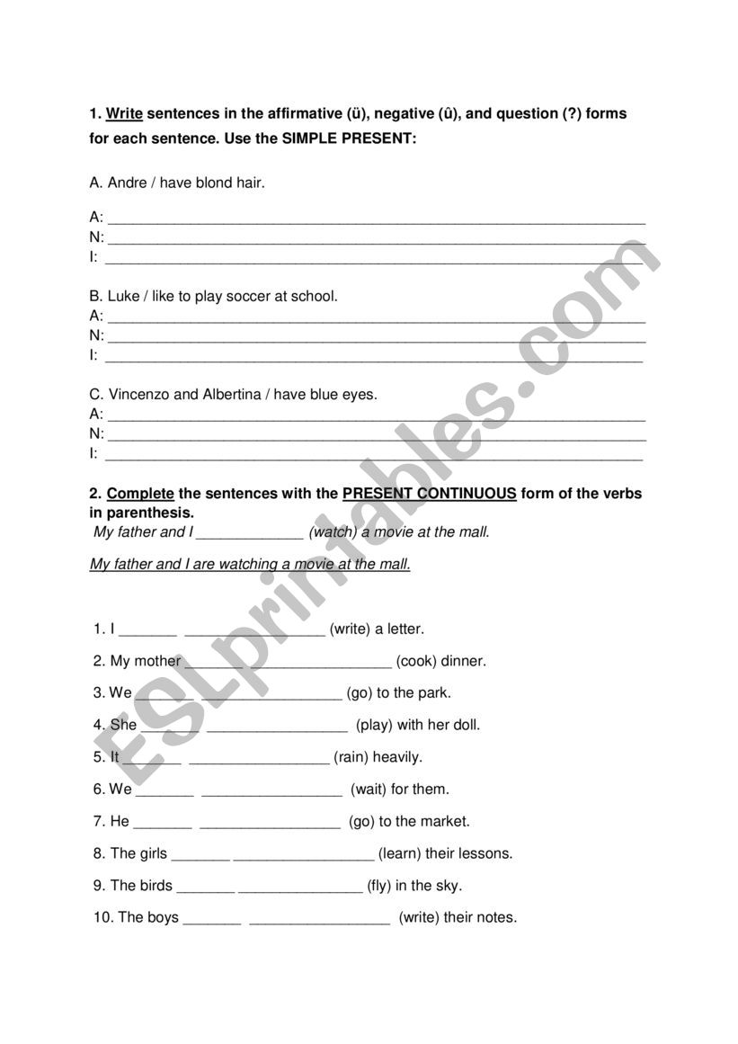 Test worksheet