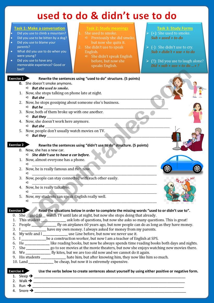 Used To And Didn t Use To ESL Worksheet By Cheancheanchean used-to-and-didn-t-use-to-esl-worksheet-by-cheancheanchean