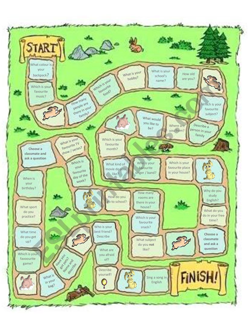 Personal Information worksheet