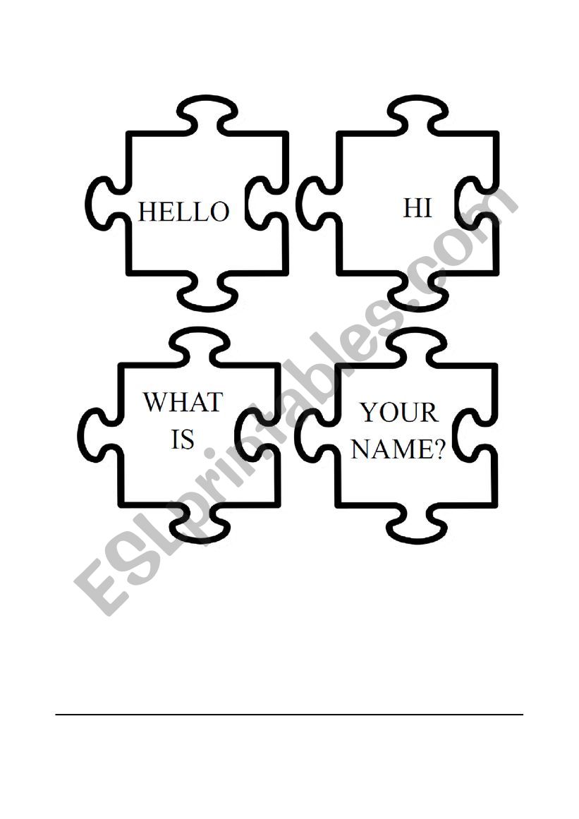 CONVERSATION PUZZLE worksheet