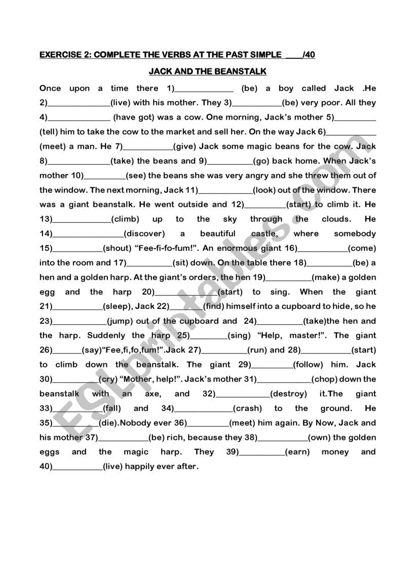 fairy tales upgraded 2 part worksheet