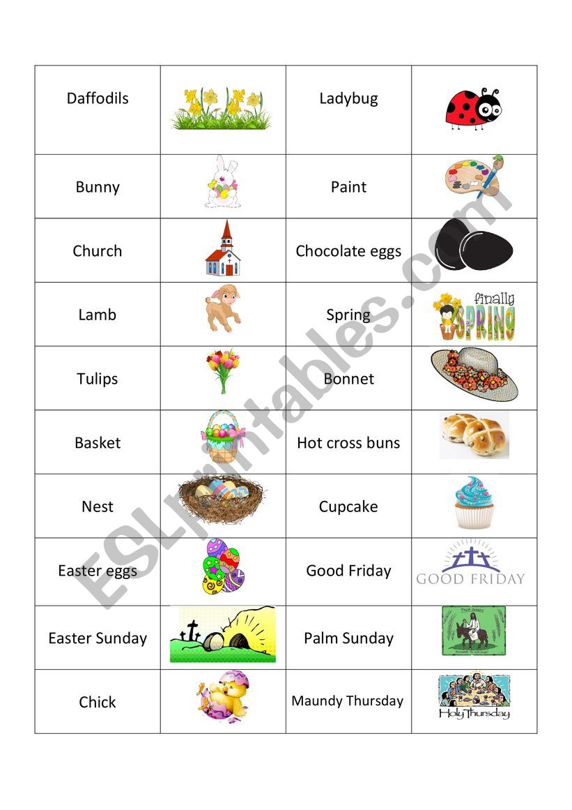 Easter worksheet