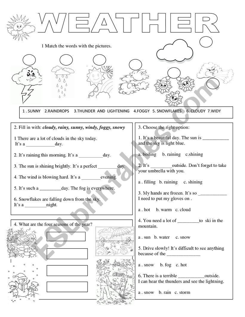 WEATHER :) worksheet