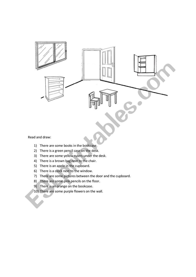 Read and draw worksheet