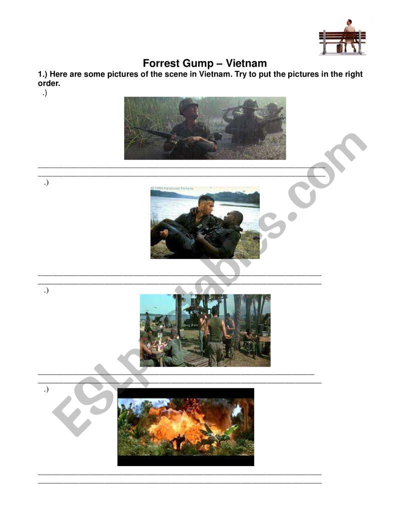Forest Gump Task Vietnam scene
