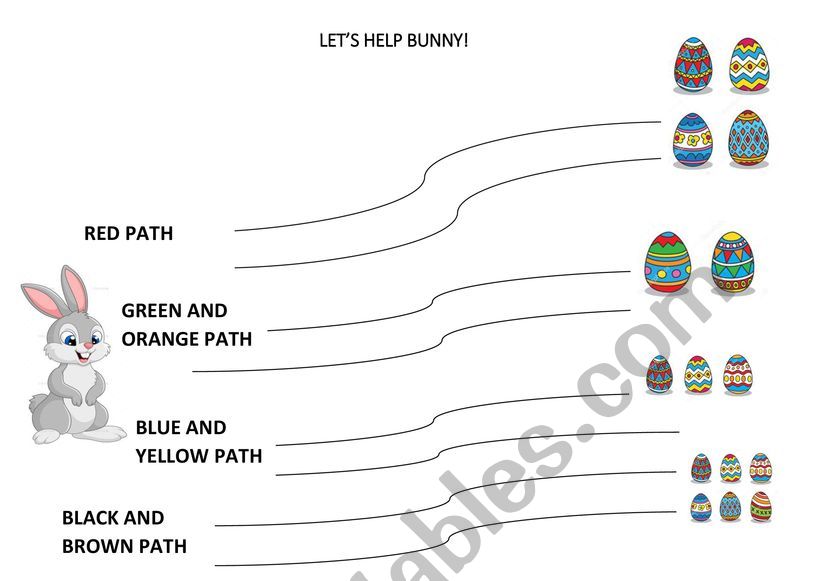 EGG HUNT worksheet