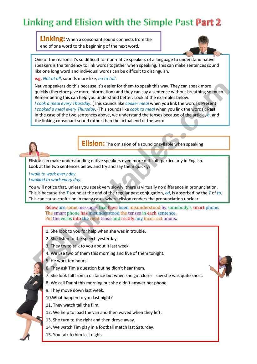 Elision and Linking for Past Regular Verbs (part 2)