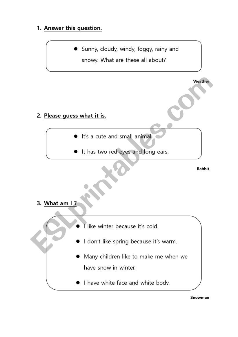 English Quiz worksheet