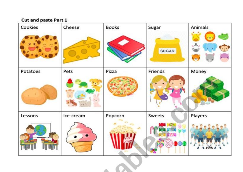 countable and uncountable nouns