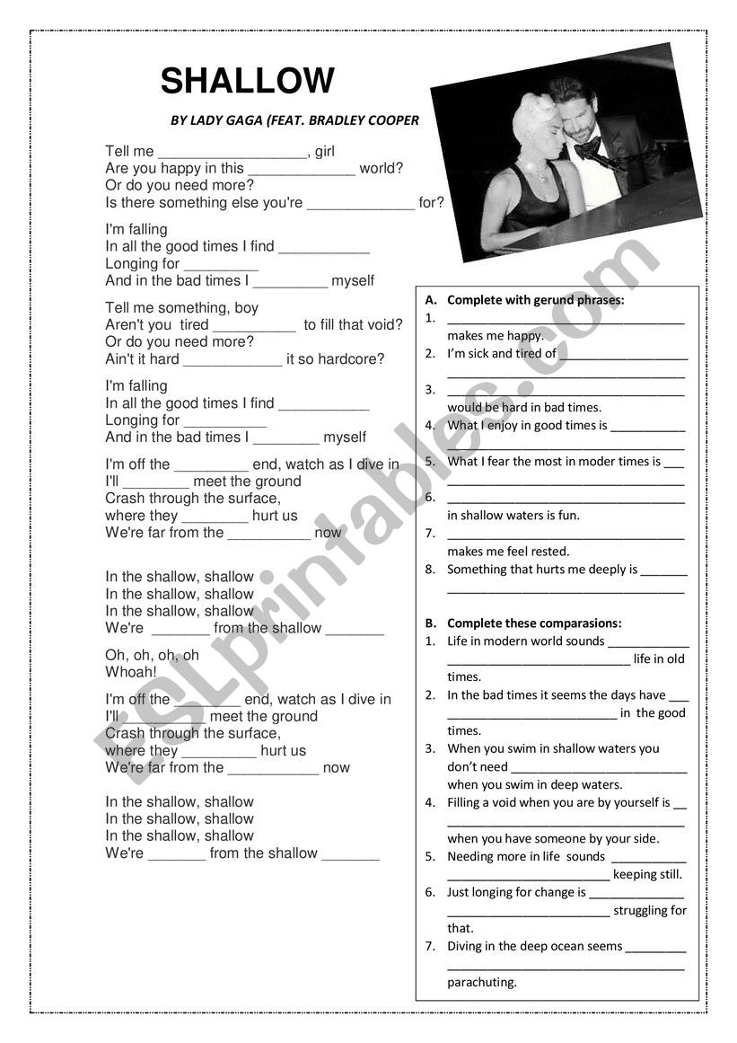 SHALLOW worksheet