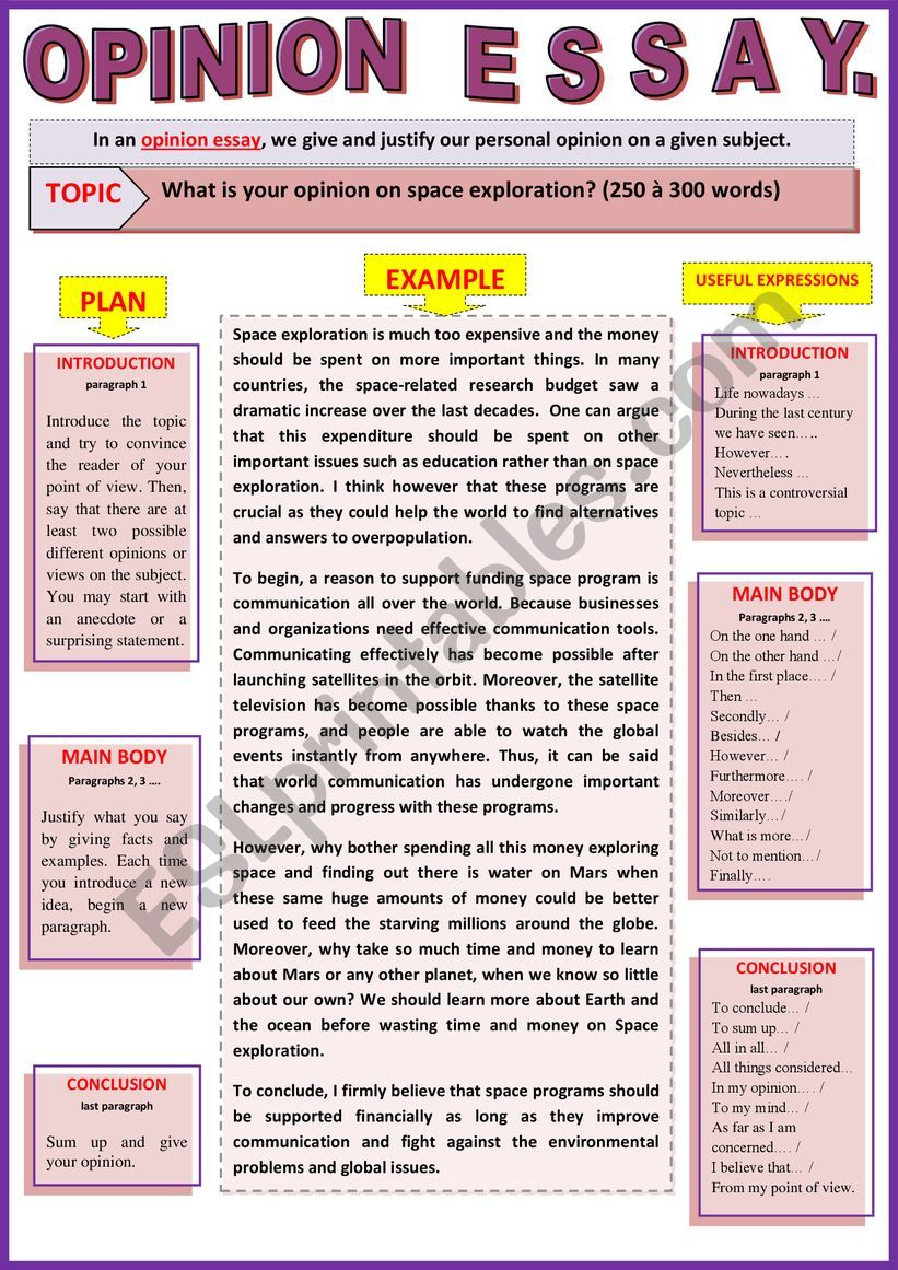 Conclusion Opinion Essay Telegraph