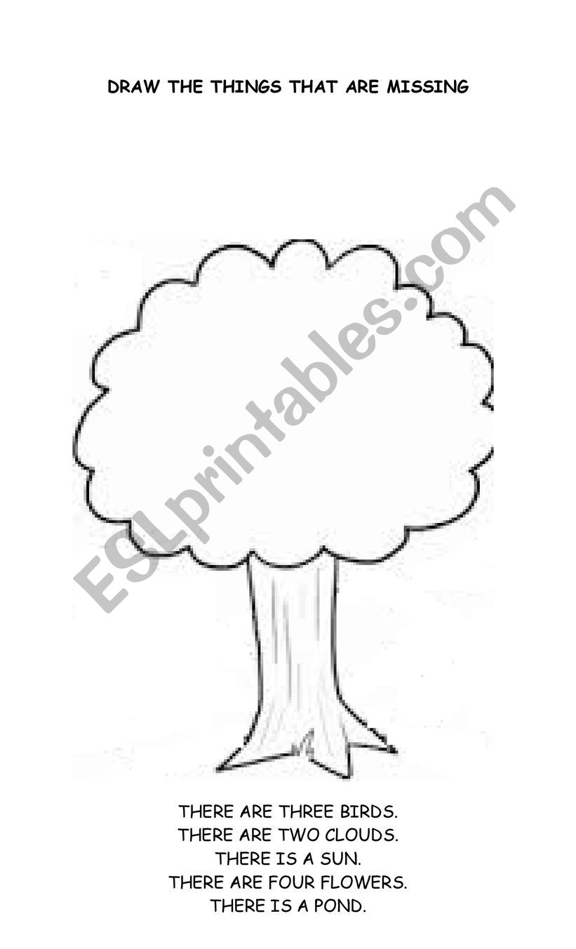 cOMPLETE THE DRAWING  worksheet