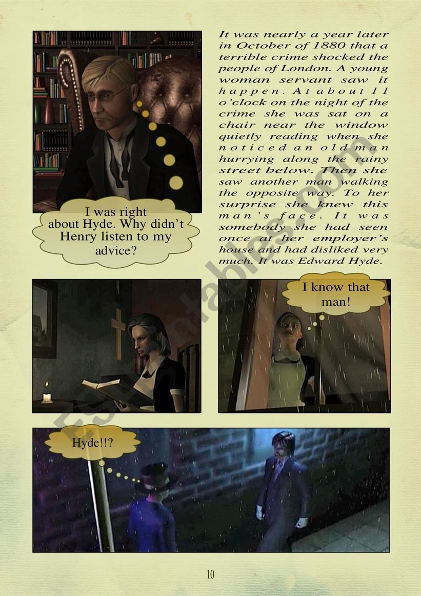 THE STORY OF DR. JEKYLL and MR. HYDE PART 2.  page 5 of 10