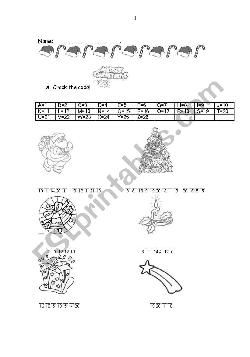 Christmas Fun worksheet