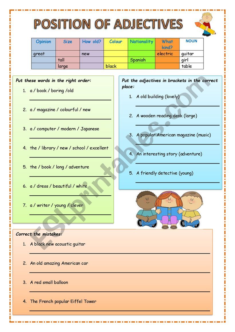 position-of-adjectives-esl-worksheet-by-anuska8