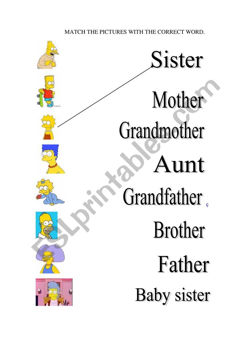 the family worksheet