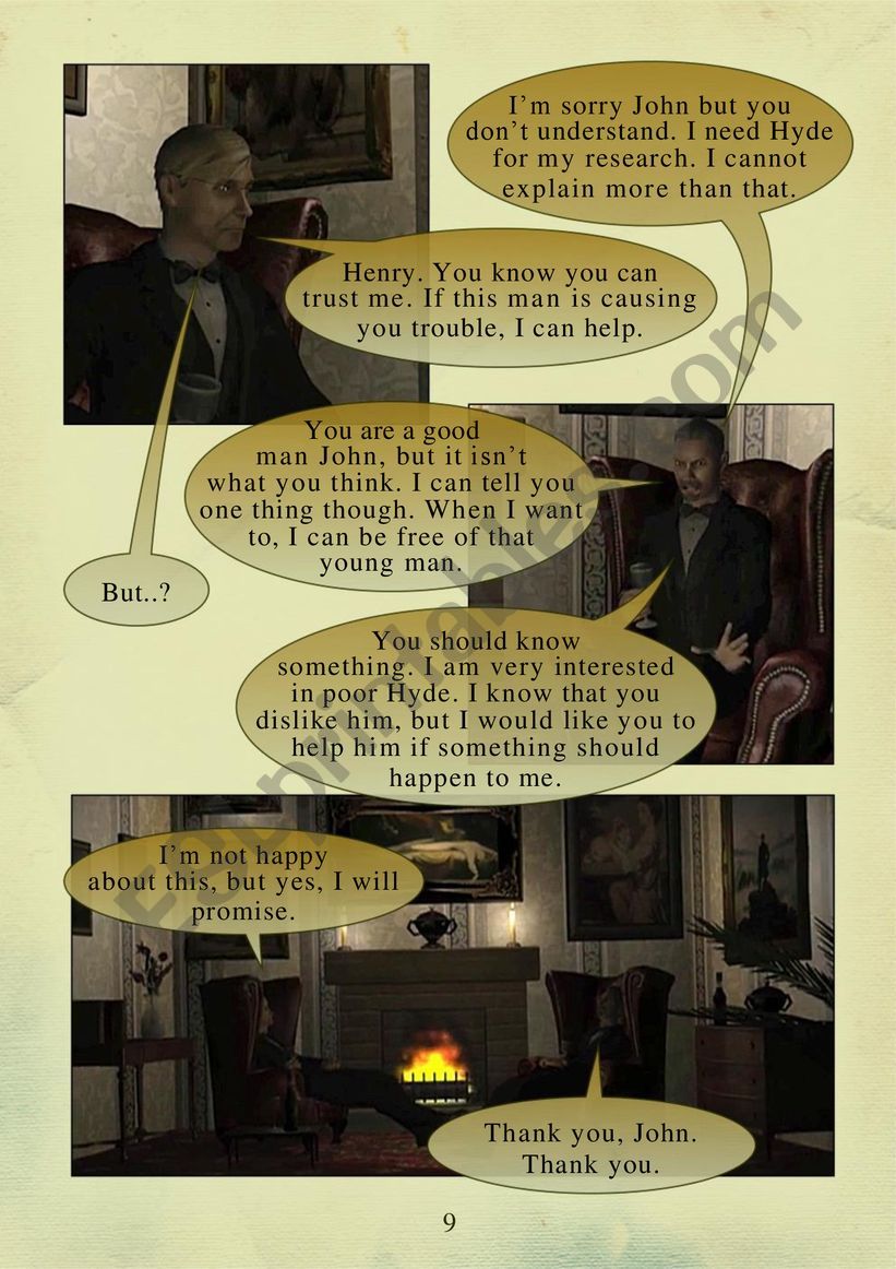 THE STORY OF DR. JEKYLL and MR. HYDE PART 2.  page 4 of 10