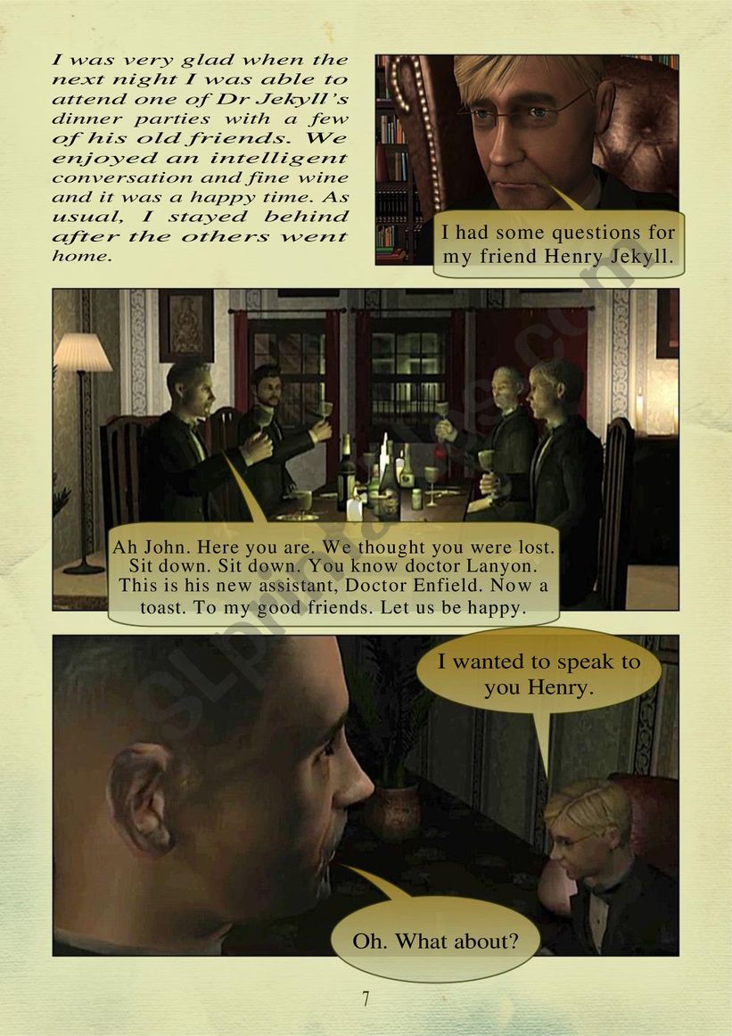 THE STORY OF DR. JEKYLL and MR. HYDE PART 2.  page 2 of 10