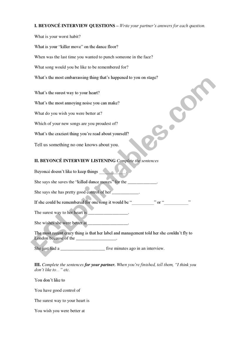 If I were a boy - ESL worksheet by KulymbetovaZ