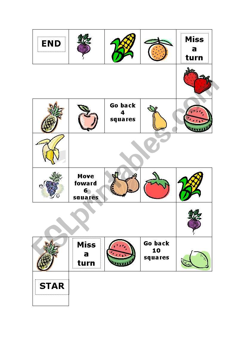 BOARD GAME worksheet