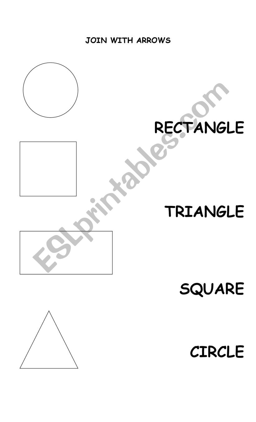 sahpes worksheet