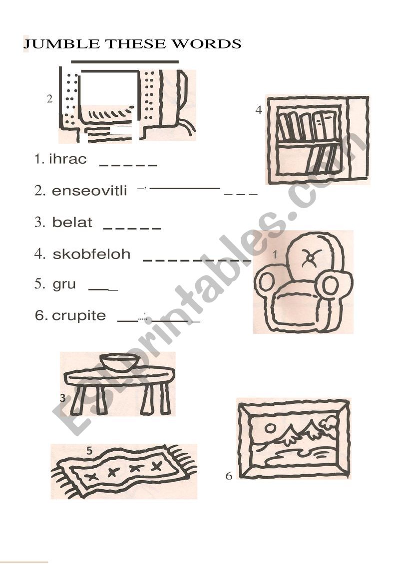 JUMBLE worksheet