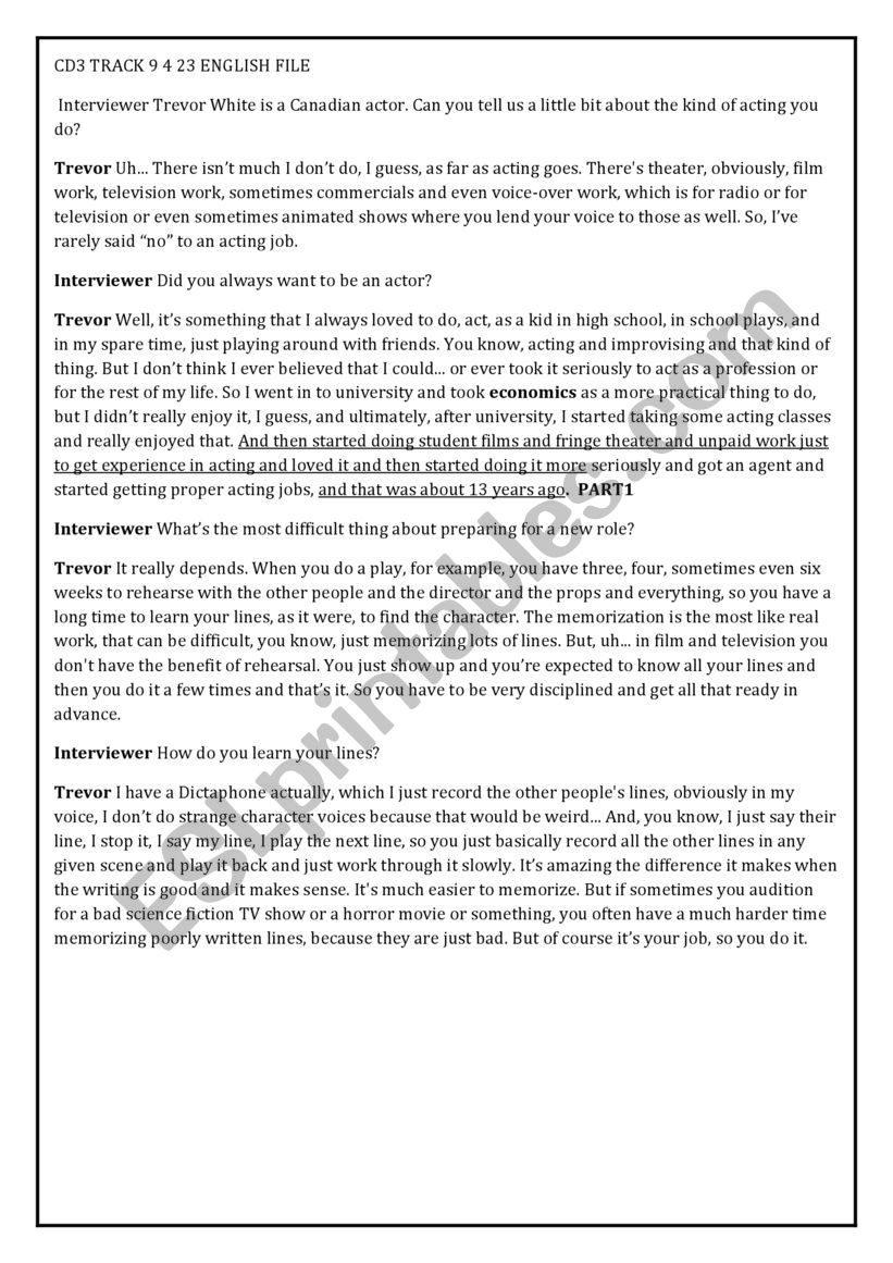 LISTENING-TEST worksheet