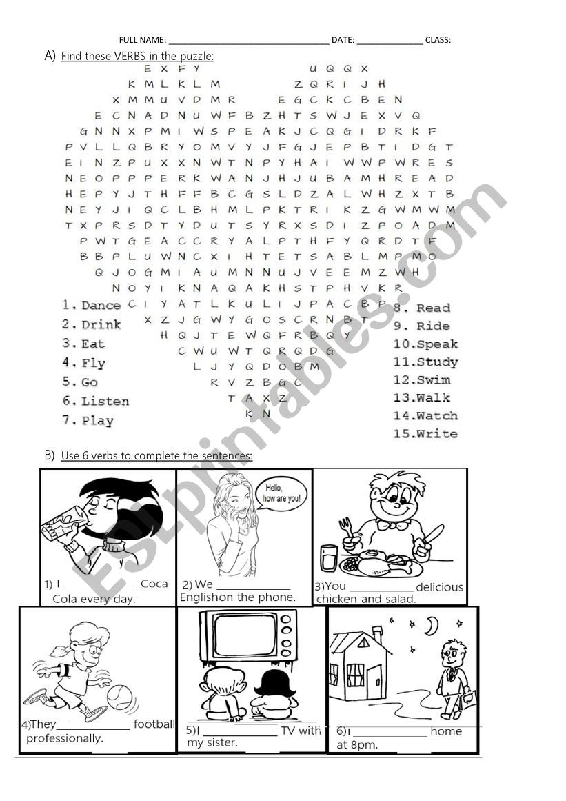 Routine worksheet