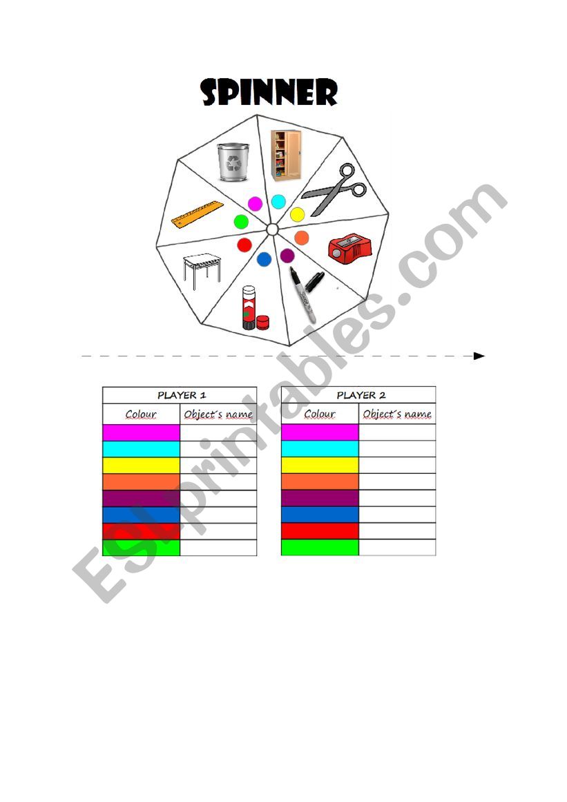 classroom objects worksheet